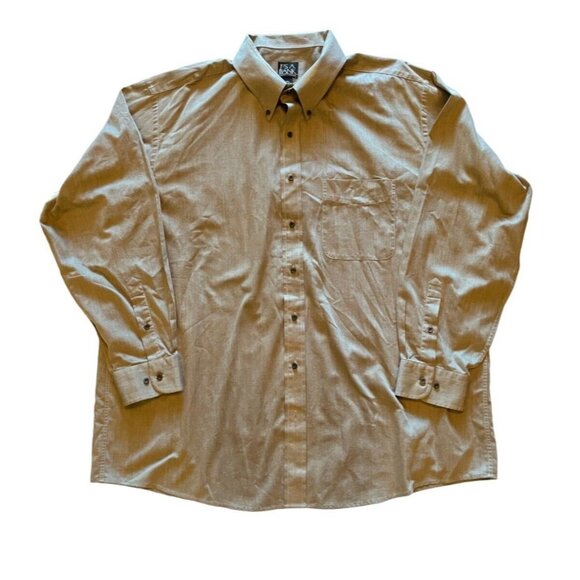 Jos. A. Bank Other - Jos. A. Bank XXL Brown Shirt Button Front Long Sleeve Traveler's Collection
